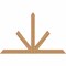 Ekena Millwork Saratoga Timber Gable Bracket, Western Red Cedar, 60"W x 38"H x 3 1/2"D x 3 1/2"F, 15/12 Pitch GBW060X38X0404SAR00SWR - alternate 1